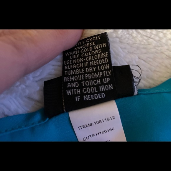 Torrid size 0x bluish green dress blouse - Picture 5 of 8